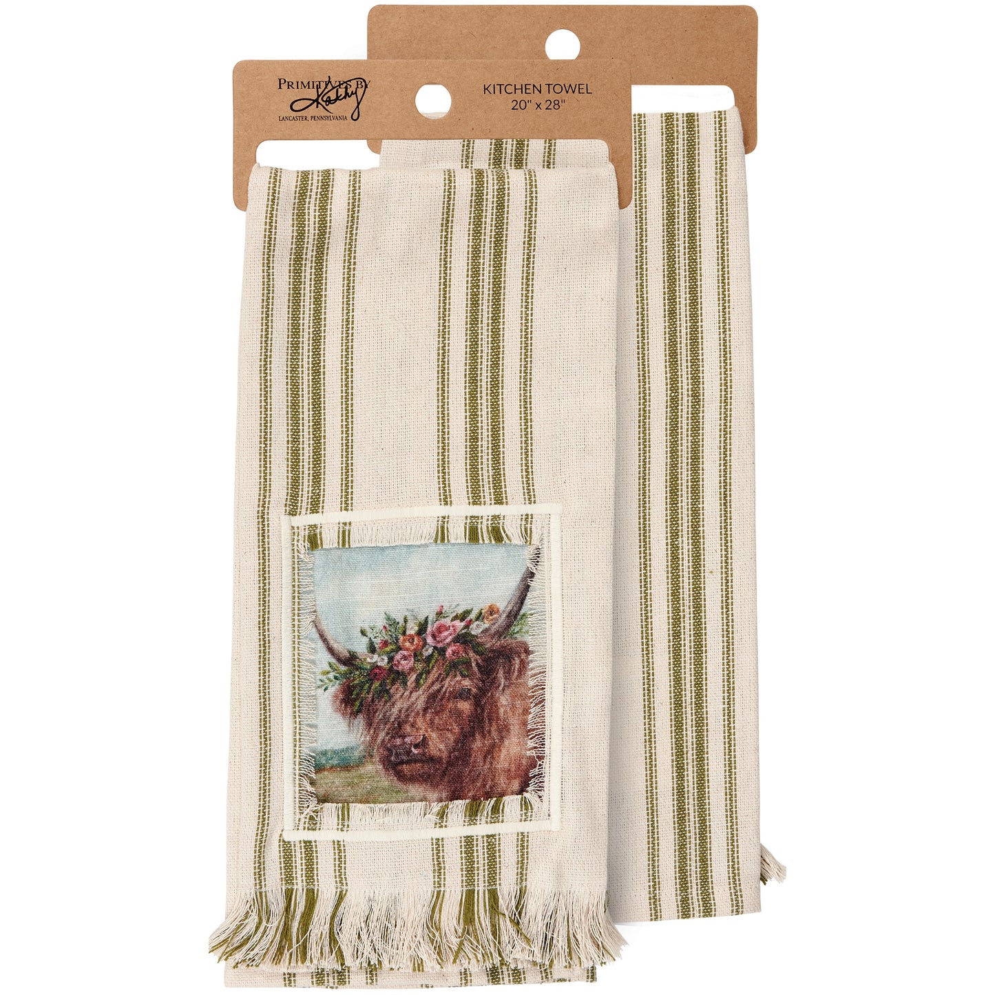 Floral Highland Kitchen Towel