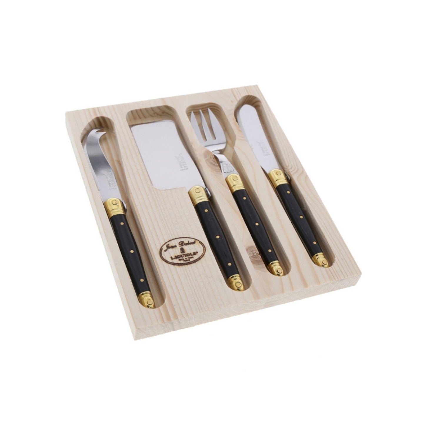 Jean Dubost Laguiole Mini 4 Piece Cheese Set