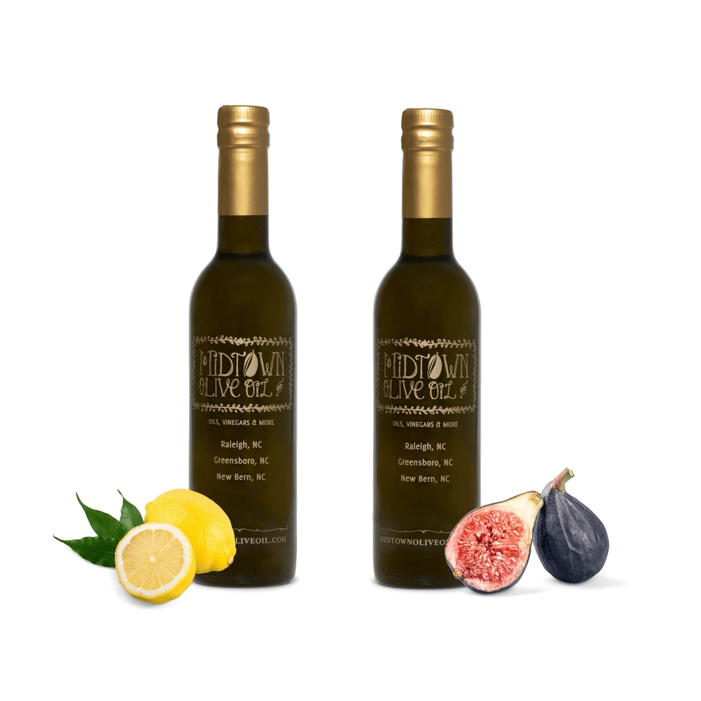 Lemon Fused Extra Virgin Olive Oil + Black Mission Fig Dark Balsamic Vinegar