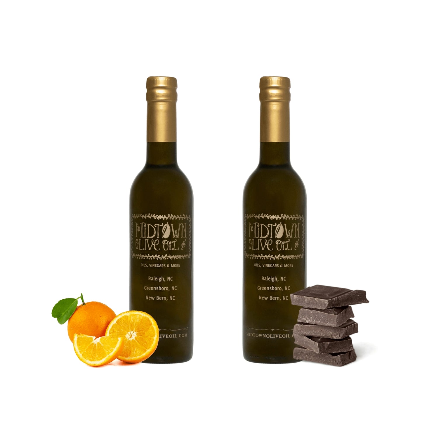 Orange Fused Extra Virgin Olive Oil + Dark Chocolate Balsamic Vinegar