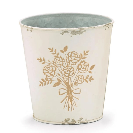 Embossed Rose Pot Cover