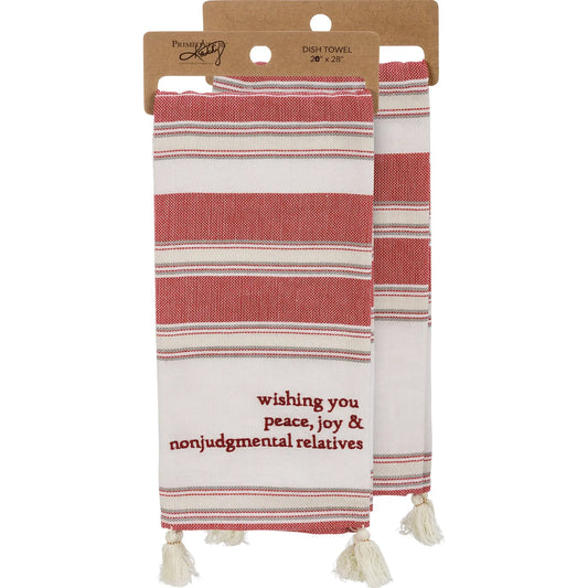 Embroidered Holiday Towel