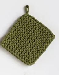 Square Cotton Crocheted Pot Holder