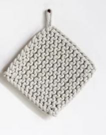 Square Cotton Crocheted Pot Holder